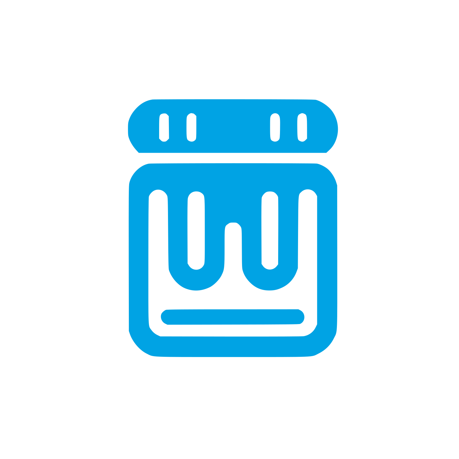 Logo of Jar Dessert #00a3e4