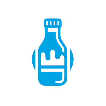 Milk Bottle Logo #00a3e4