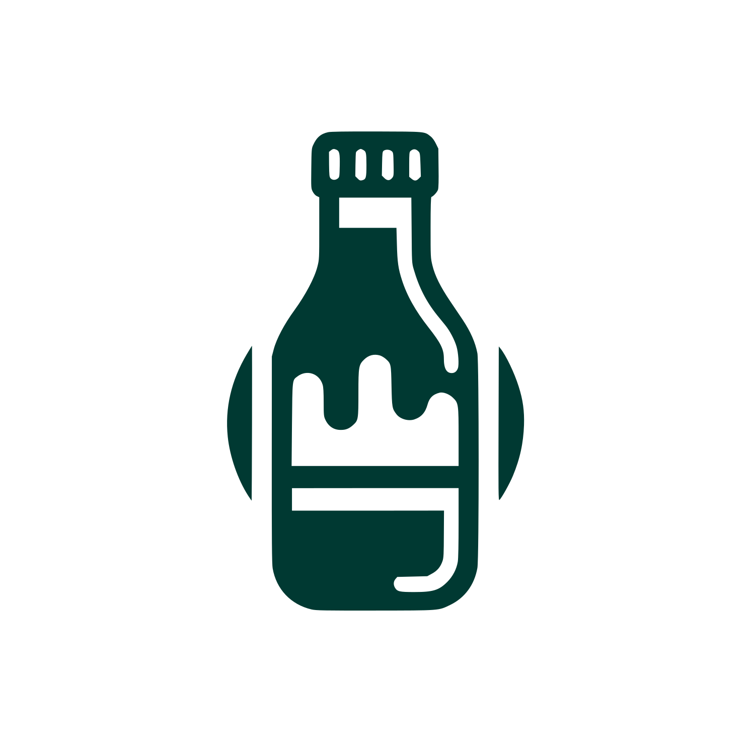 Milk Bottle Logo #003932