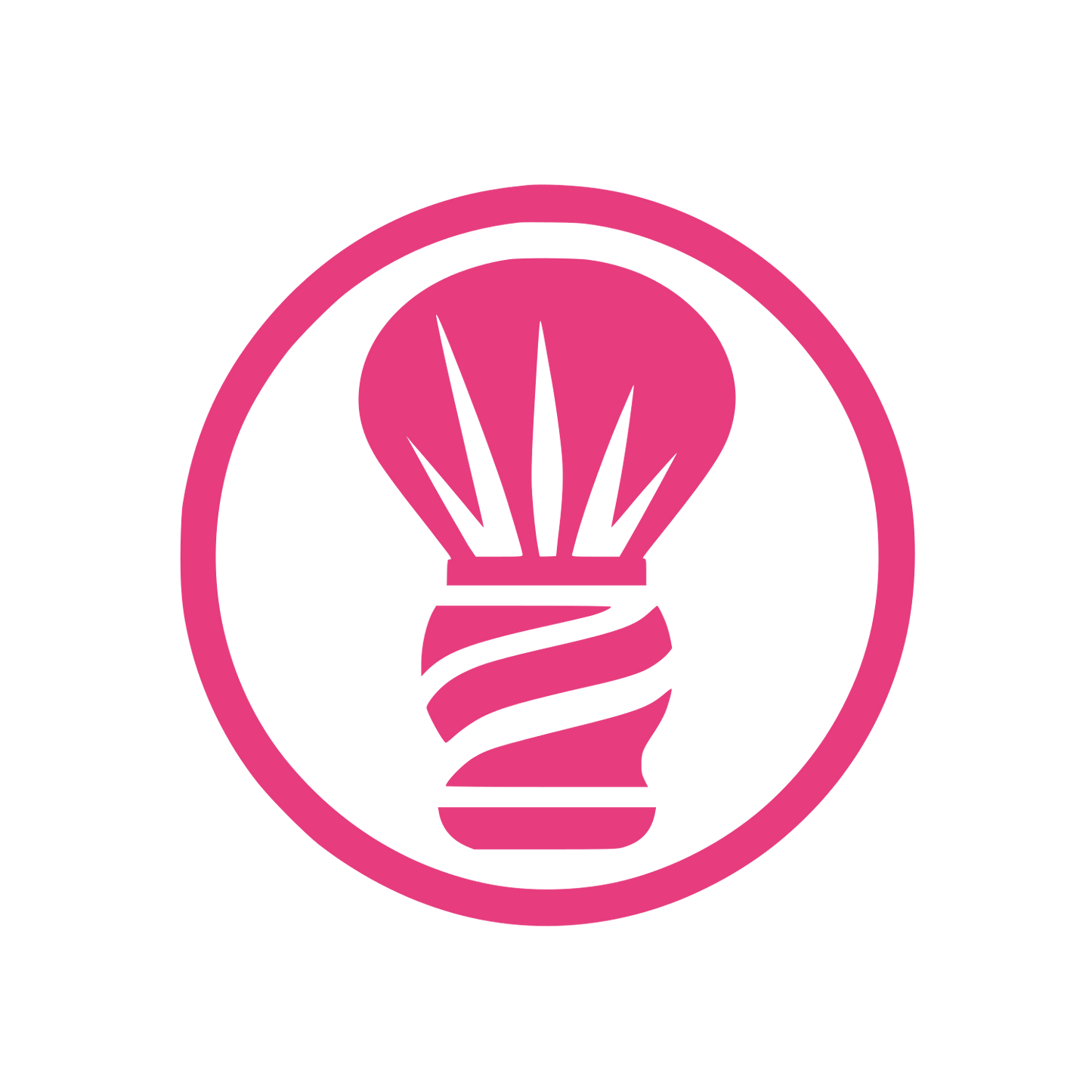 Light Bulb Circle Logo #E73C7E