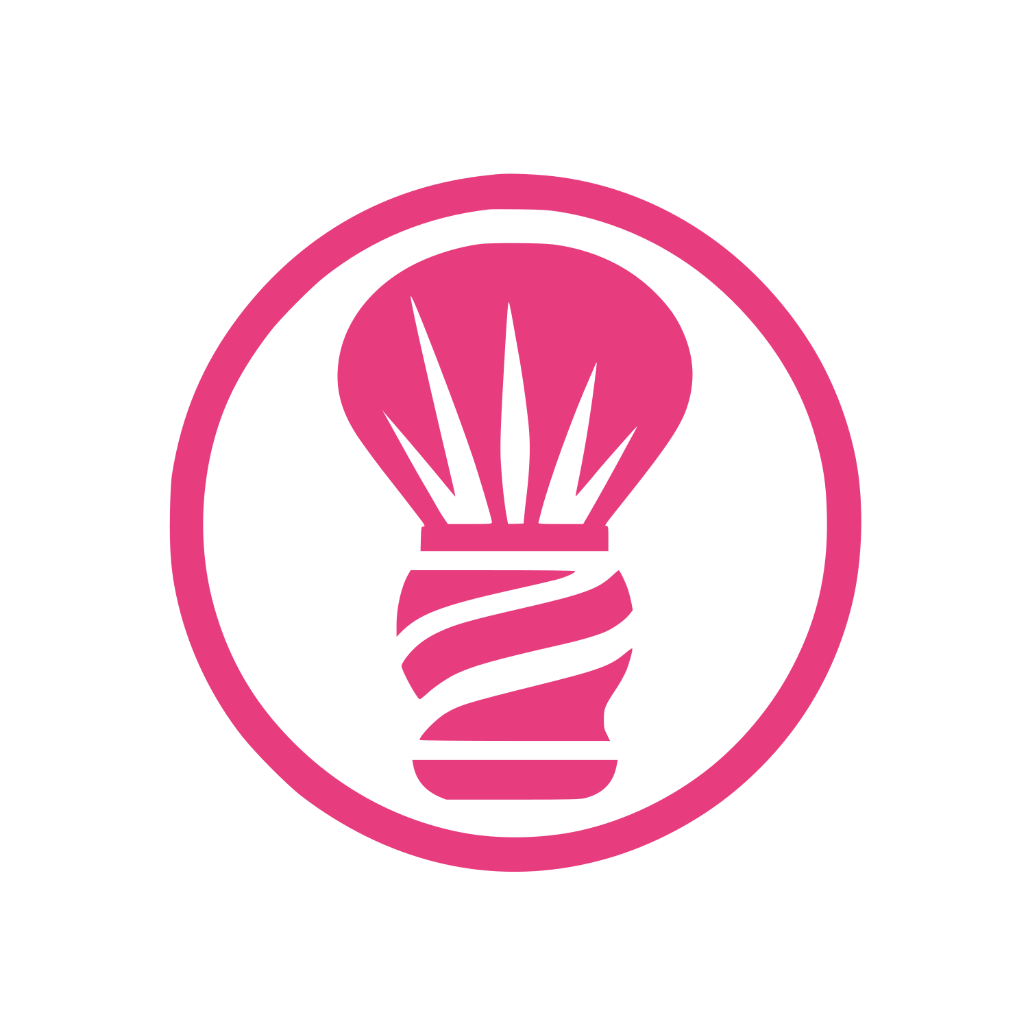 Light Bulb Circle Logo #E73C7E