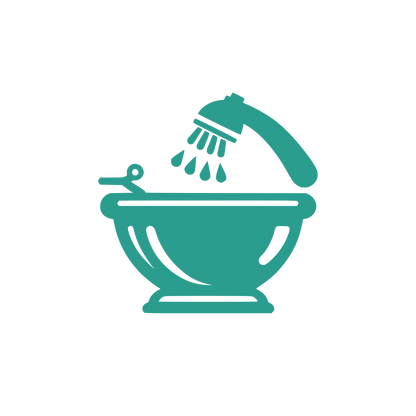 Bathtub Shower Logo #2A9D8F