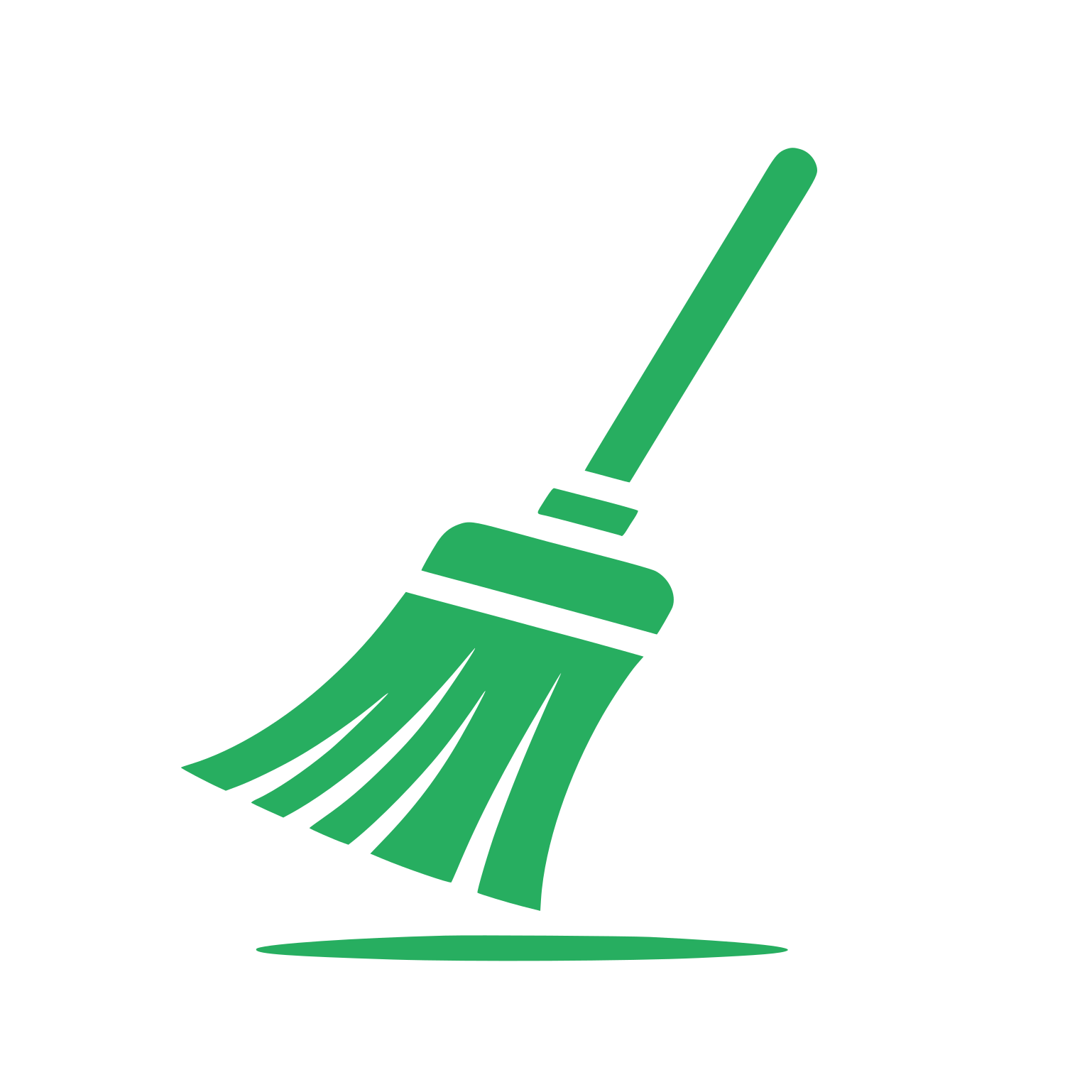 Broom Circle Logo #27AE60