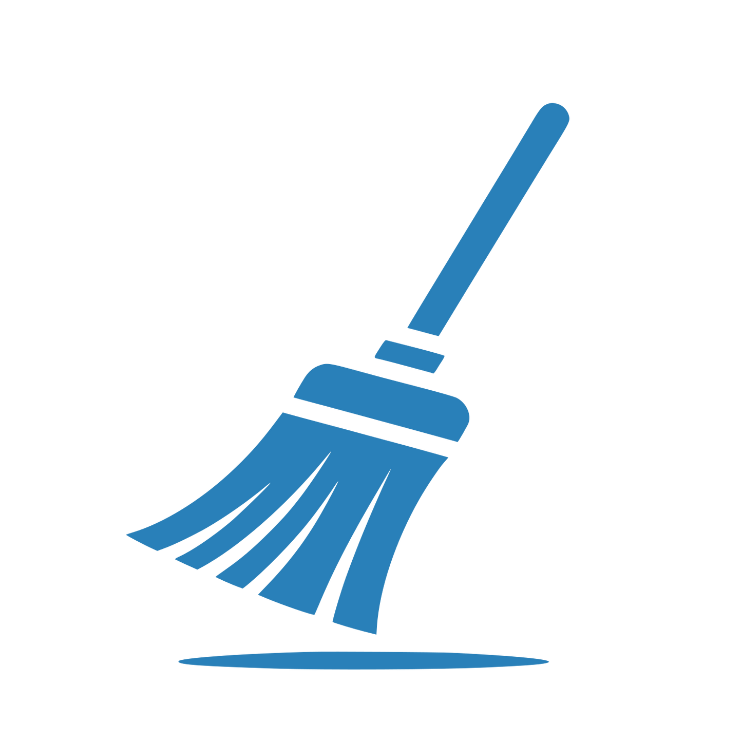 Broom Circle Logo #2980B9