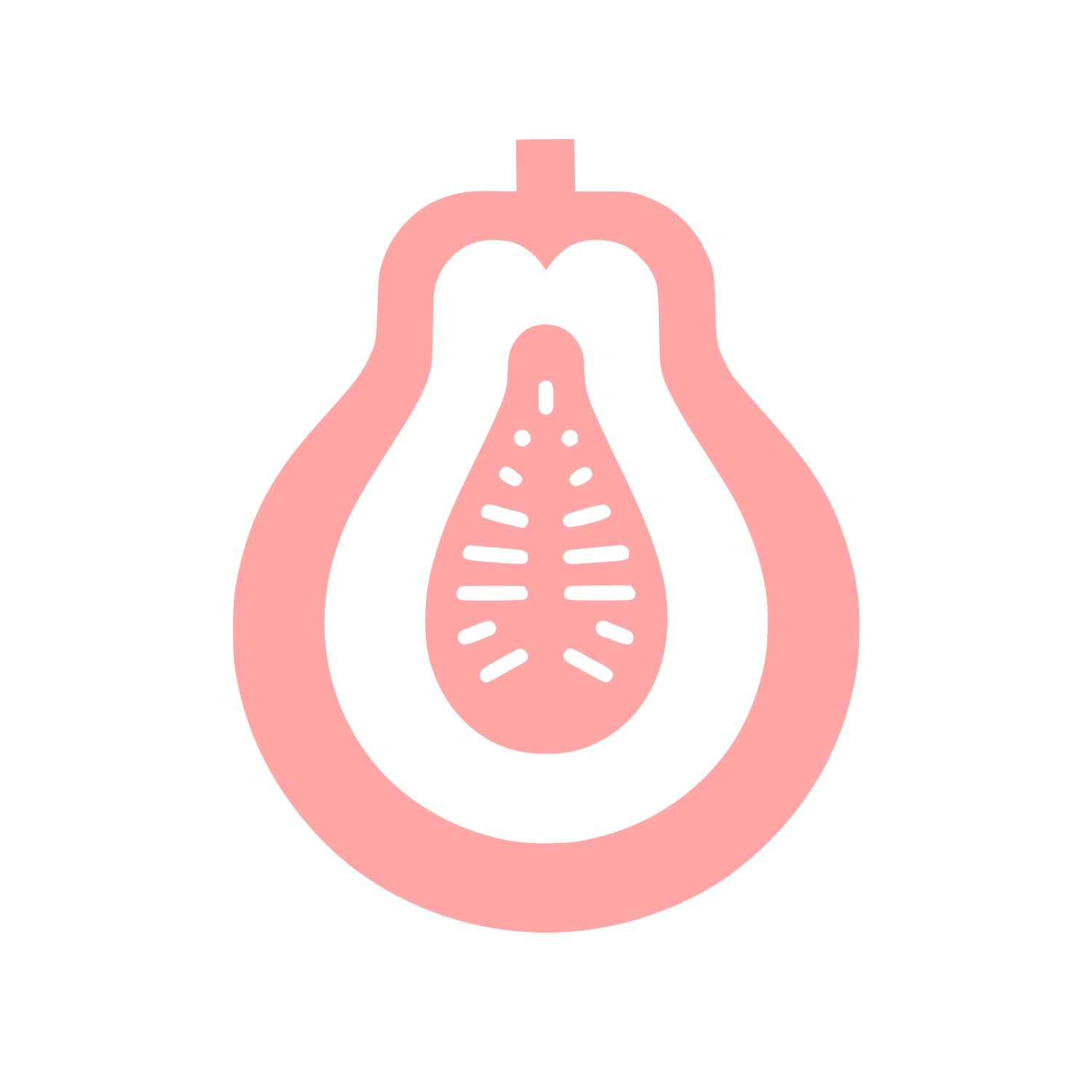 Logo of Papaya Fruit #ffa6a6