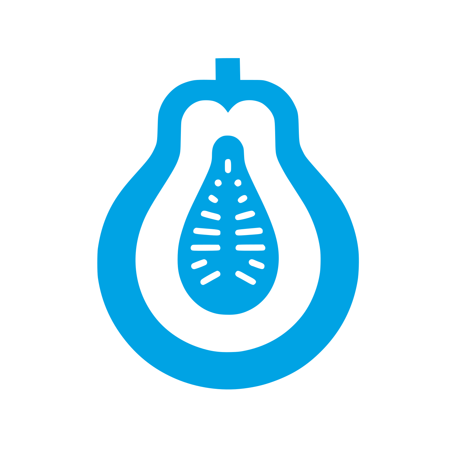 Logo of Papaya Fruit #00a3e4