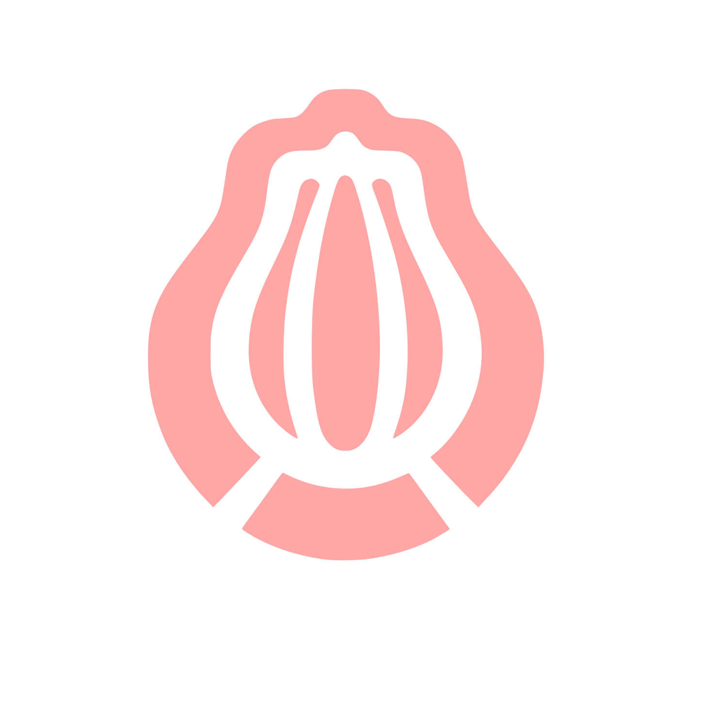 Papaya Fruit Logo #ffa6a6
