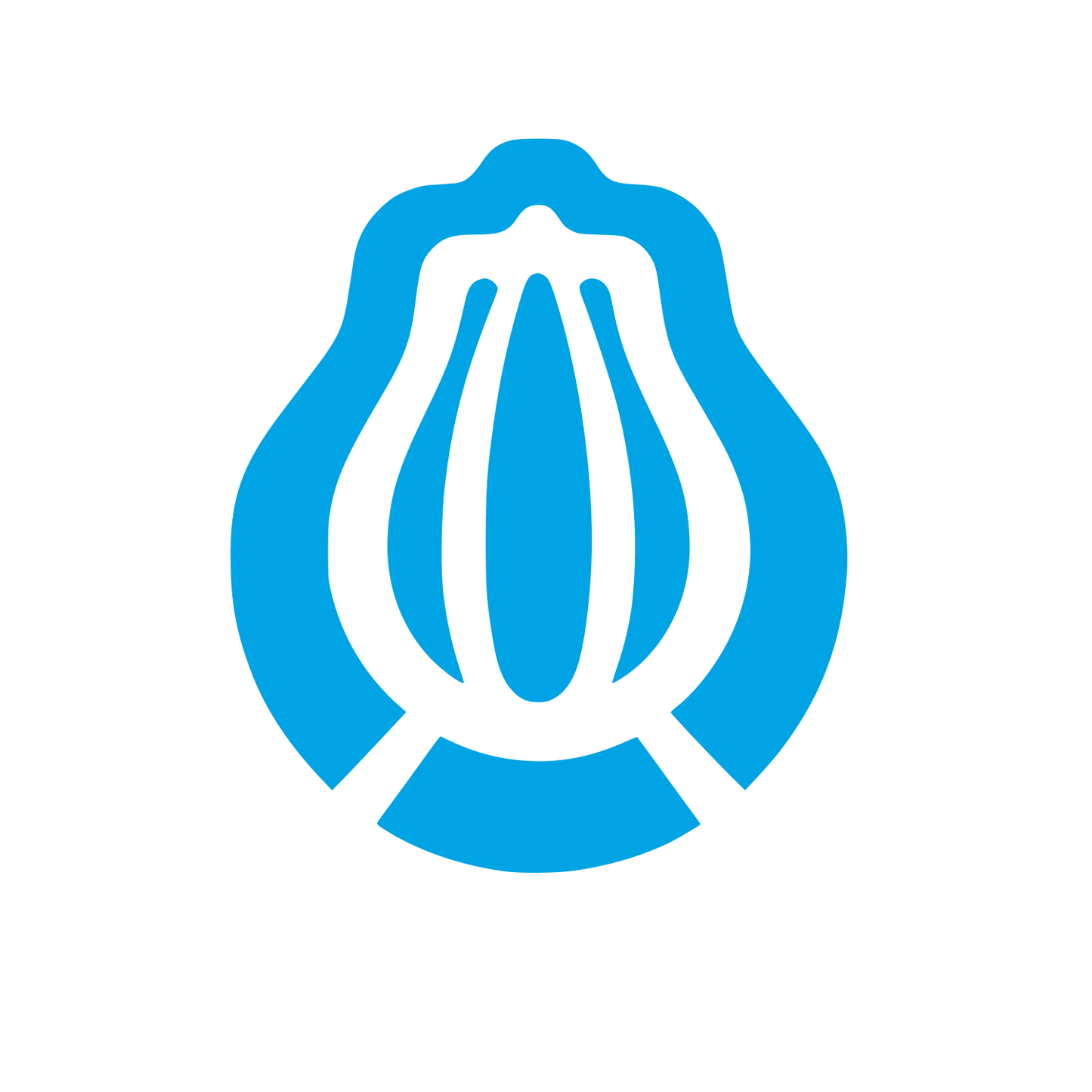 Papaya Fruit Logo #00a3e4