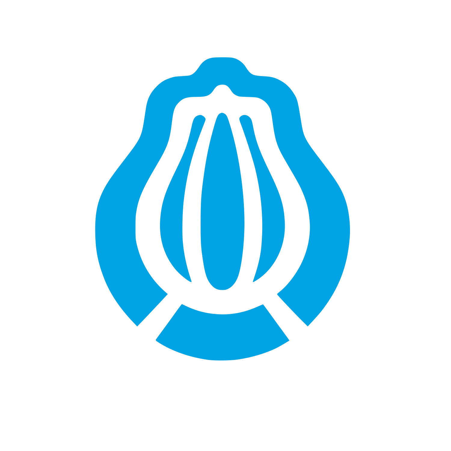Papaya Fruit Logo #00a3e4