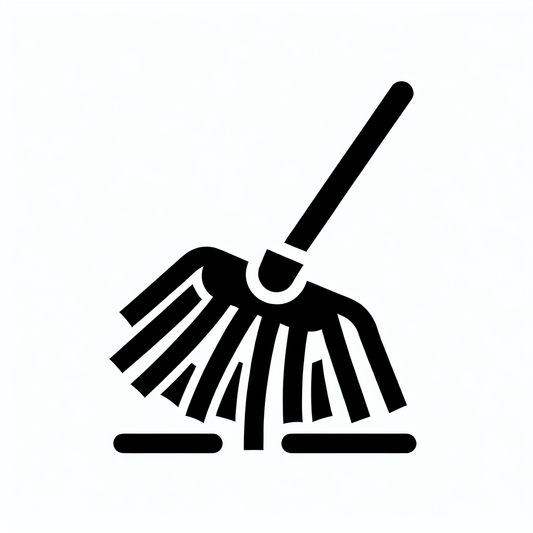 Broom Flat Design Logo