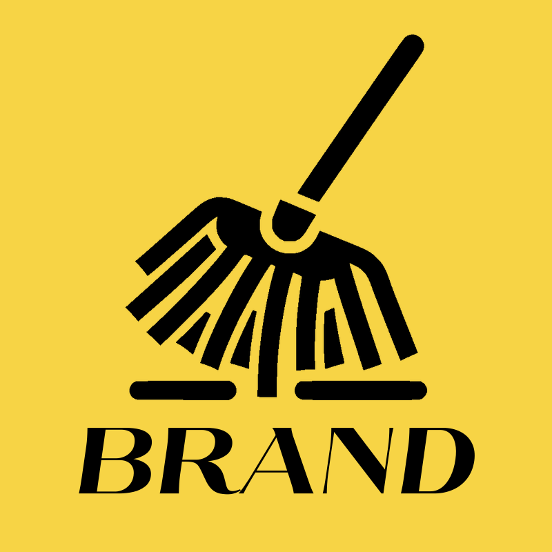 Broom Flat Design Logo preview