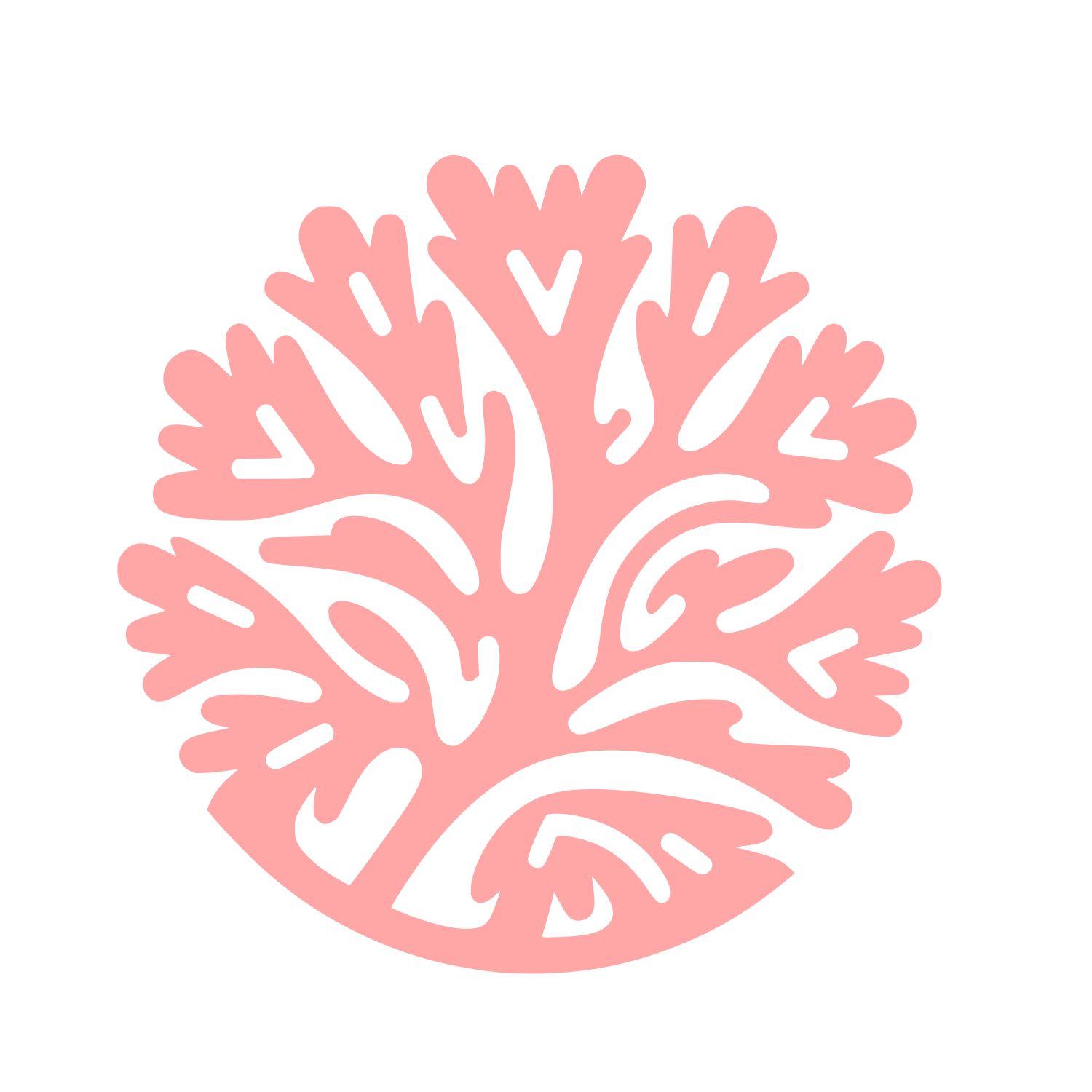 Tree Design Logo #ffa6a6