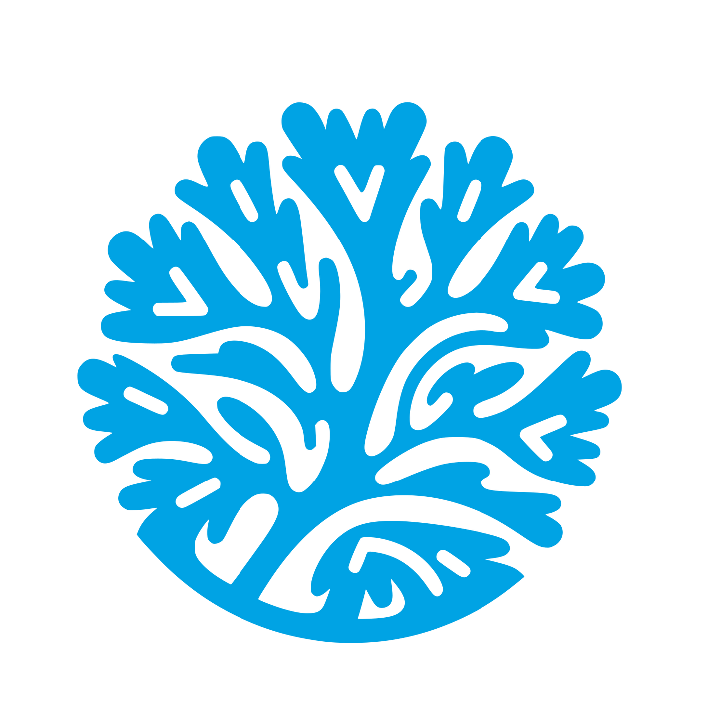Tree Design Logo #00a3e4