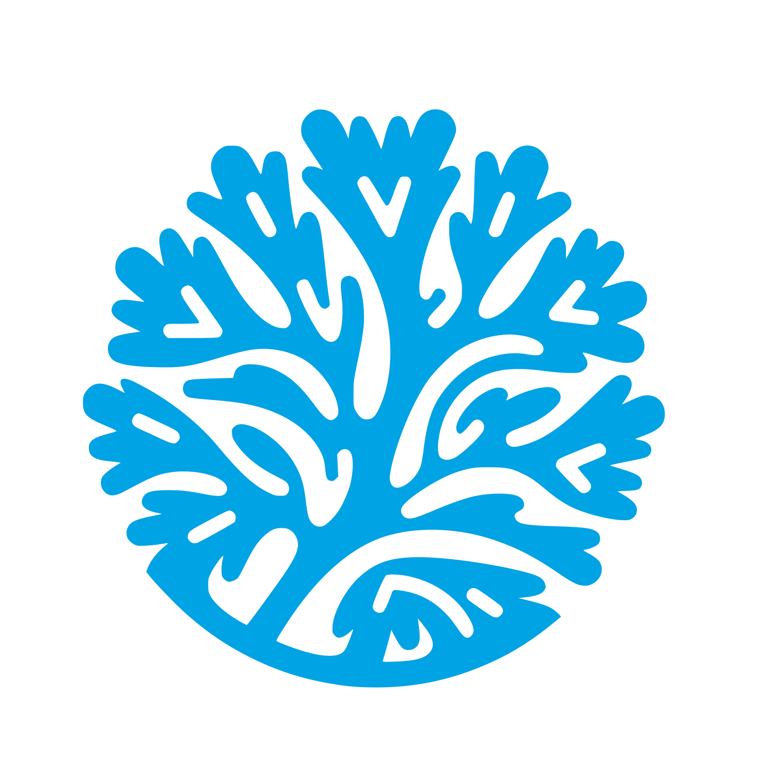 Tree Design Logo #00a3e4