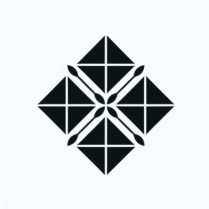 Interlocking Diamond Triangle Logo