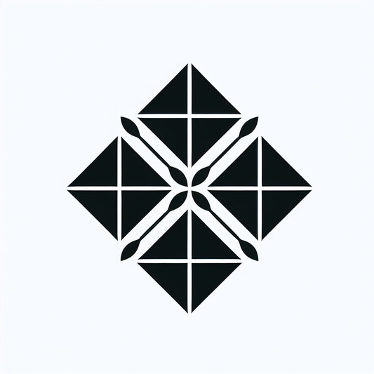 Interlocking Diamond Triangle Logo