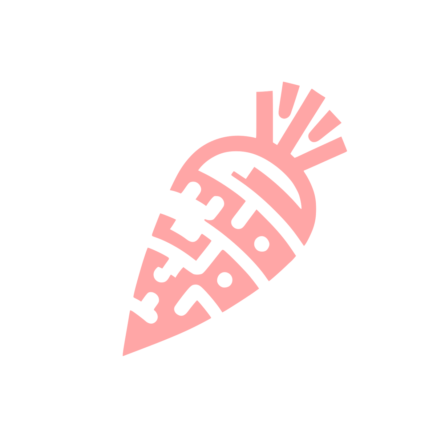 Logo Carrot Design #ffa6a6