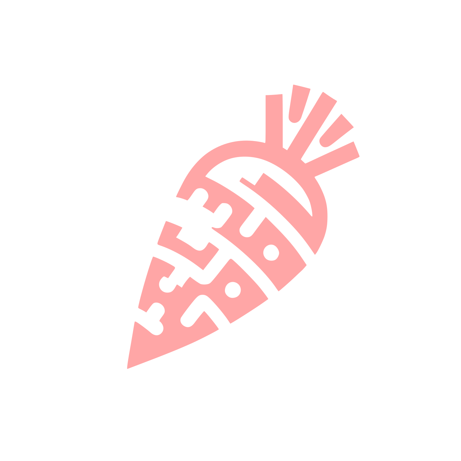 Logo Carrot Design #ffa6a6