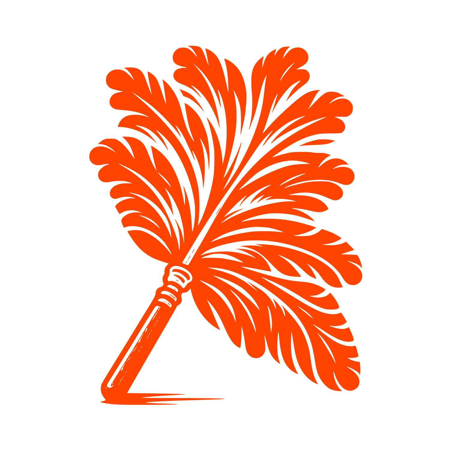 Feather Quill Logo #FF4500