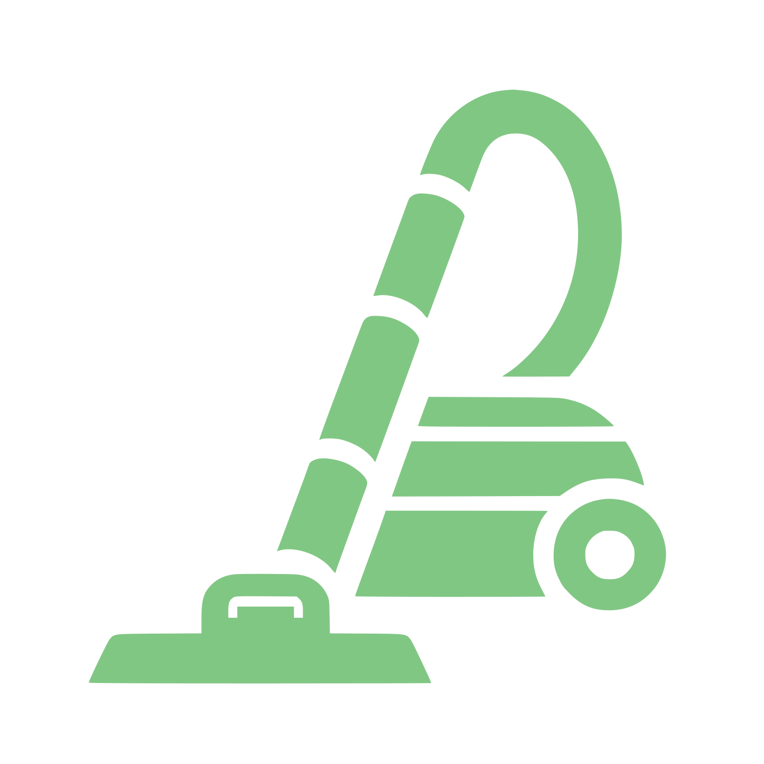 Vacuum Cleaner Logo #81C784