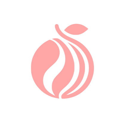 Plum Fruit Leaf Logo #ffa6a6