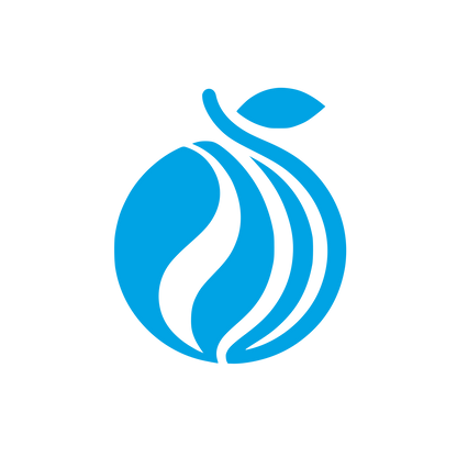 Plum Fruit Leaf Logo #00a3e4