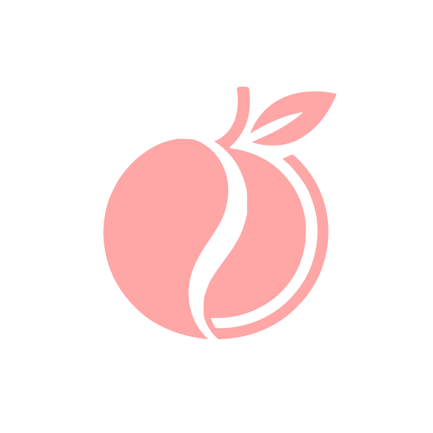 Logo of a Peach #ffa6a6