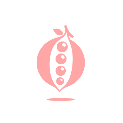 Pea Pod Vegetable Icon #ffa6a6