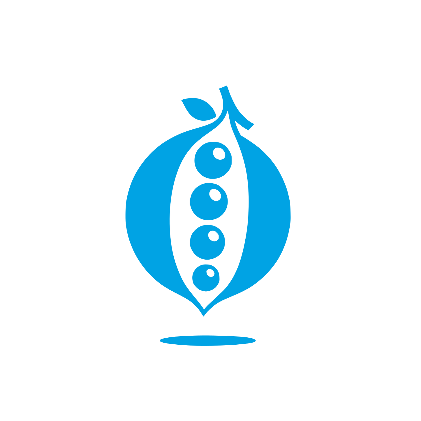 Pea Pod Vegetable Icon #00a3e4