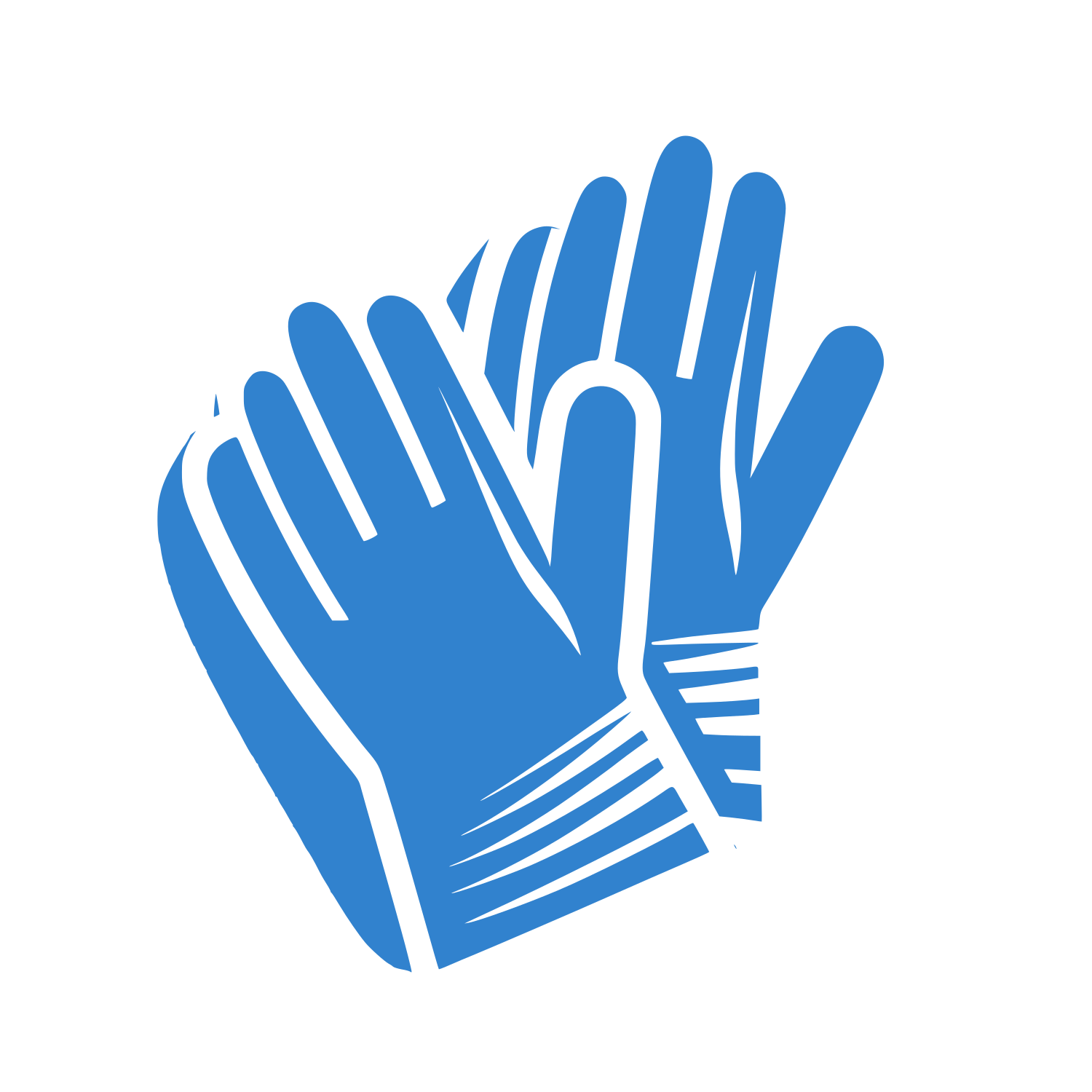 Overlapping Hands Logo #3182CE