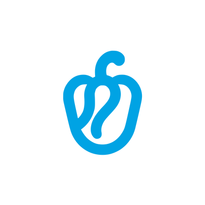 Pepper Vegetable Logo #00a3e4