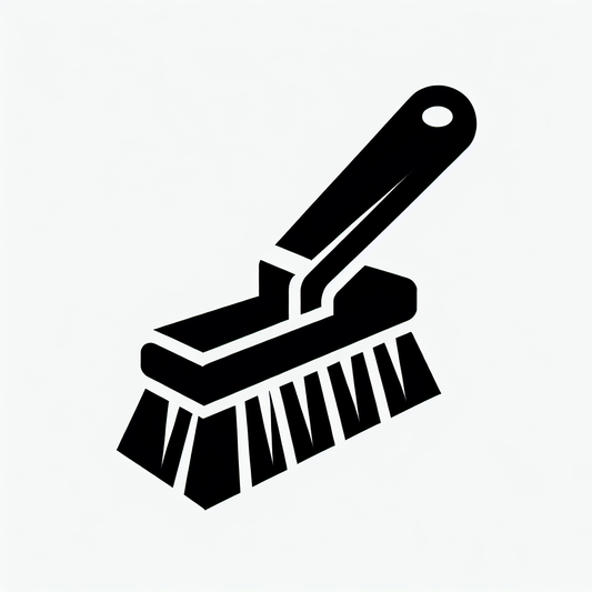 Scrub Brush Silhouette Logo