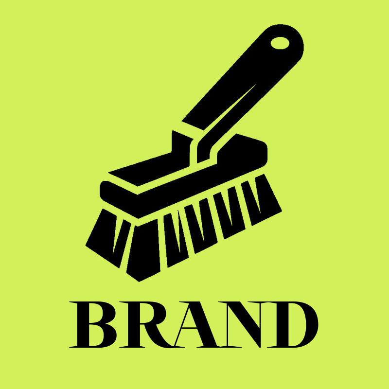 Scrub Brush Silhouette Logo preview