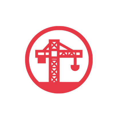 Construction Crane Logo #E63946