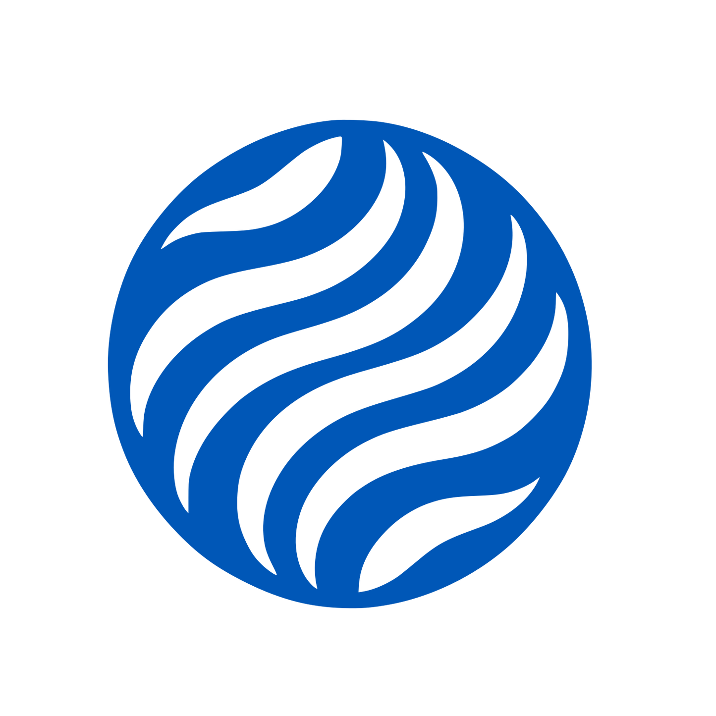 Swirling Sphere Logo #0057B7
