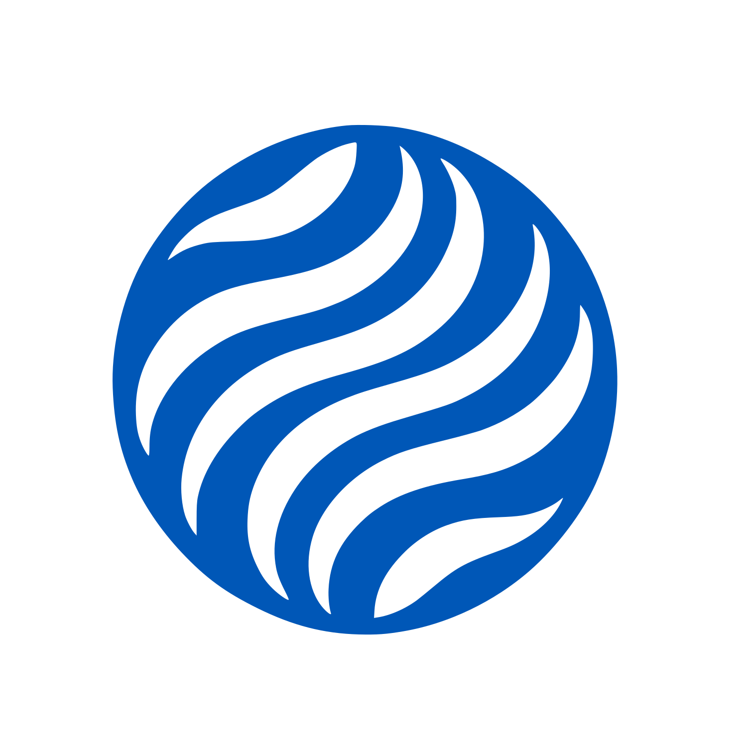 Swirling Sphere Logo #0057B7
