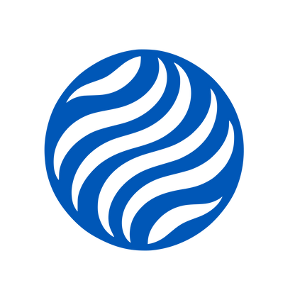Swirling Sphere Logo #0057B7