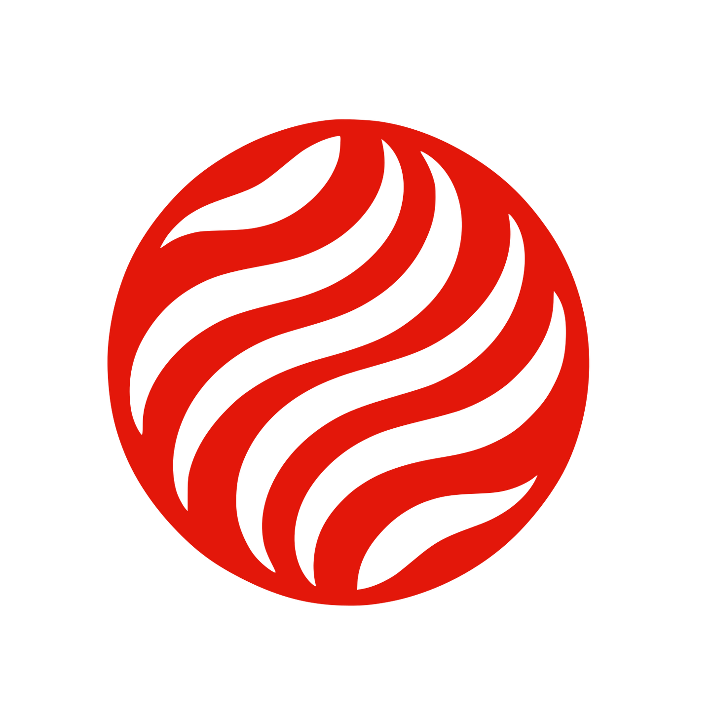 Swirling Sphere Logo #E3170A