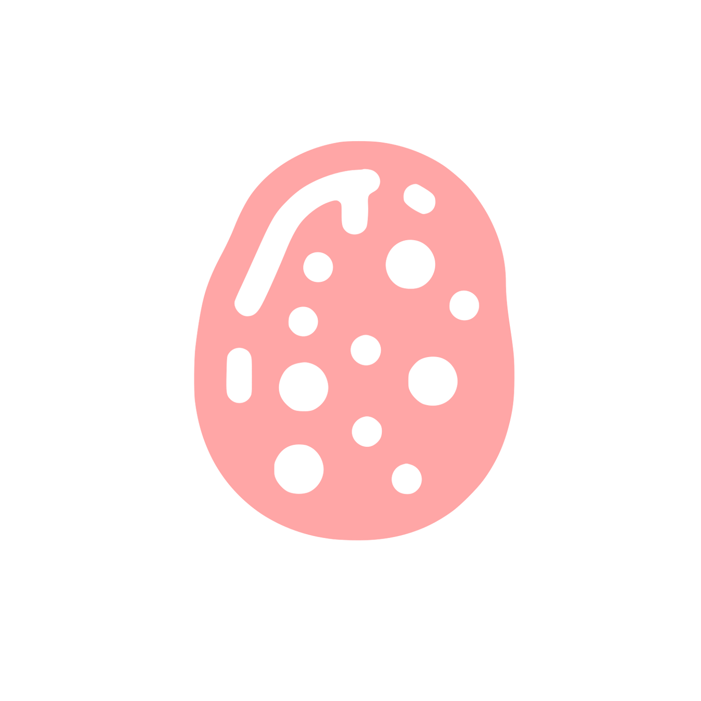Potato Geometric Logo #ffa6a6