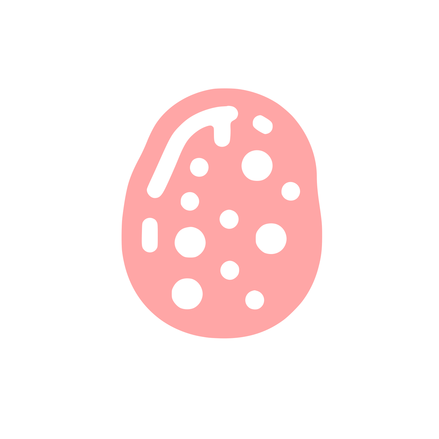 Potato Geometric Logo #ffa6a6