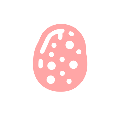 Potato Geometric Logo #ffa6a6