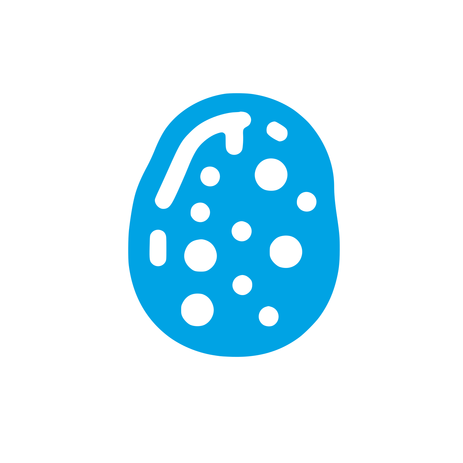 Potato Geometric Logo #00a3e4