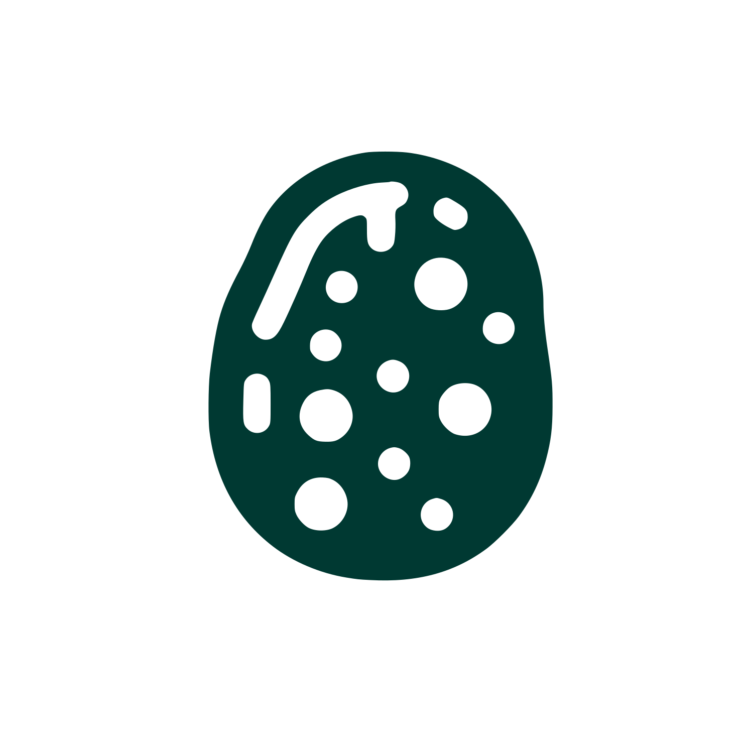 Potato Geometric Logo #003932