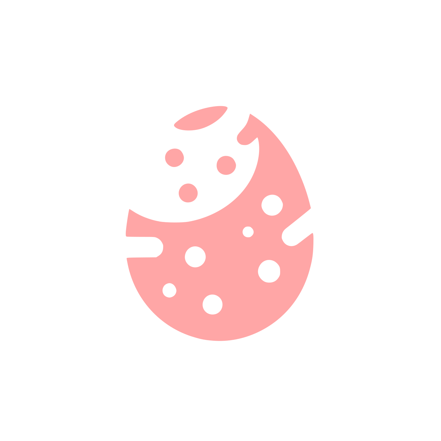 Black Cookie Logo #ffa6a6