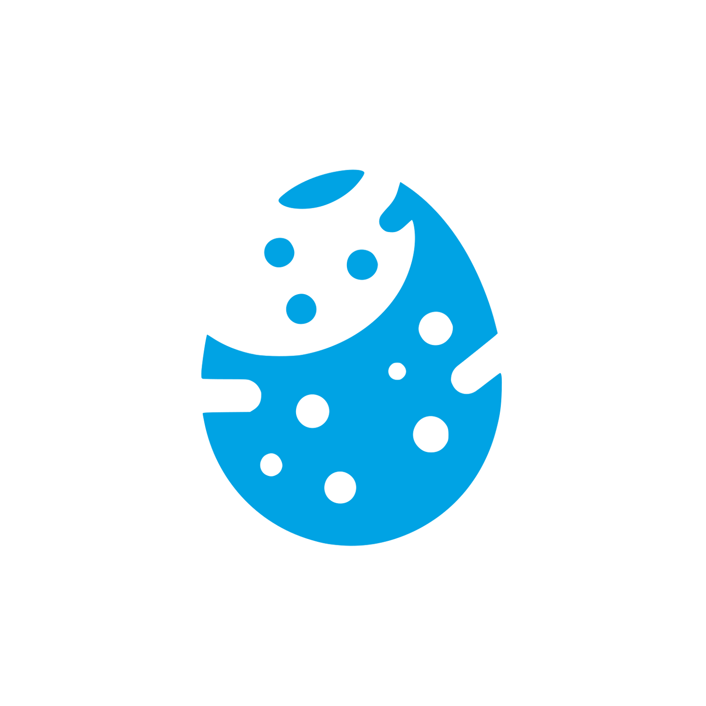 Black Cookie Logo #00a3e4