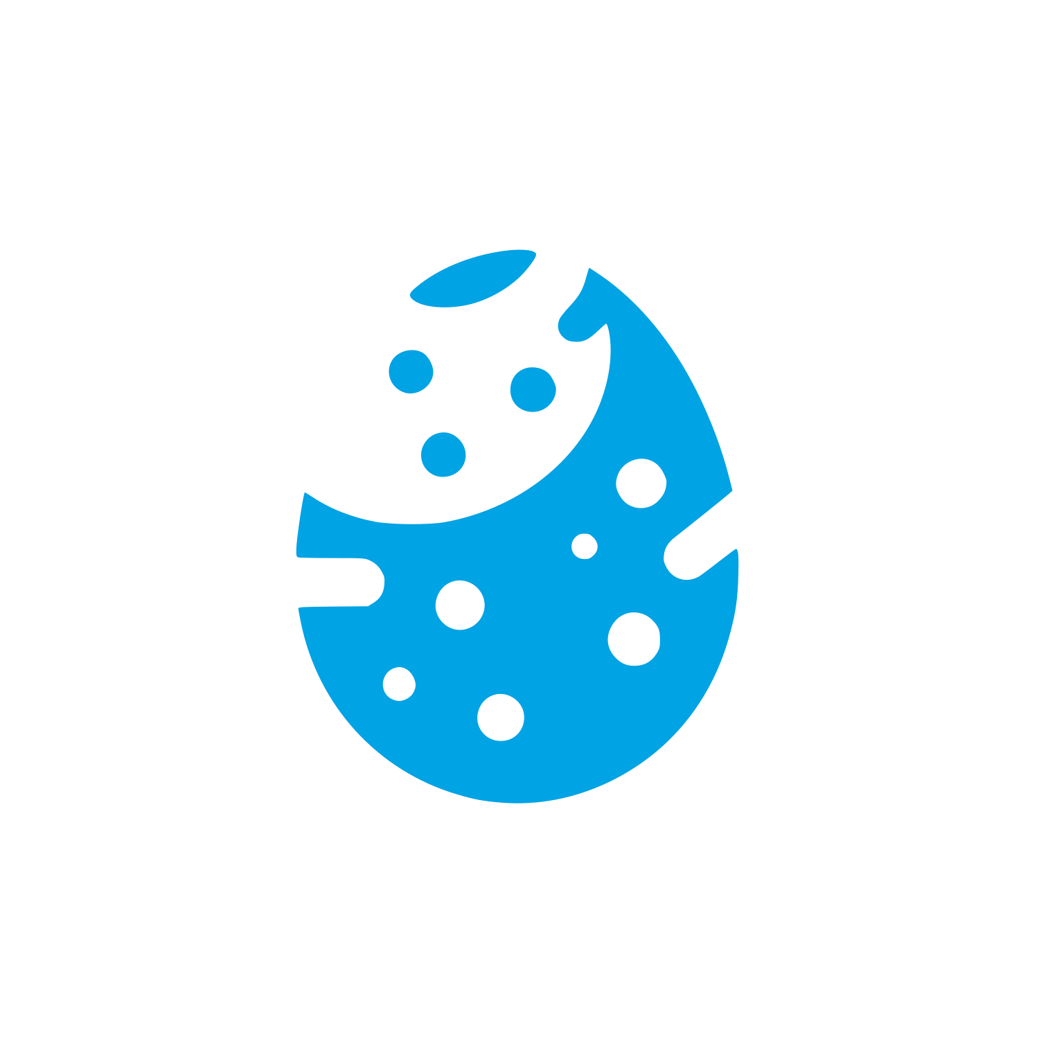 Black Cookie Logo #00a3e4