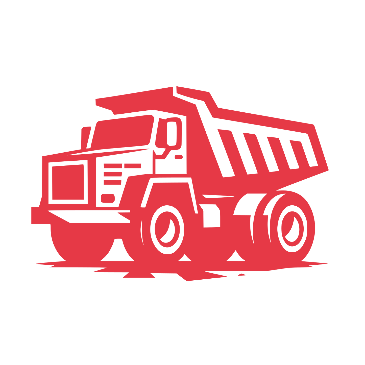 Dump Truck Logo #E63946