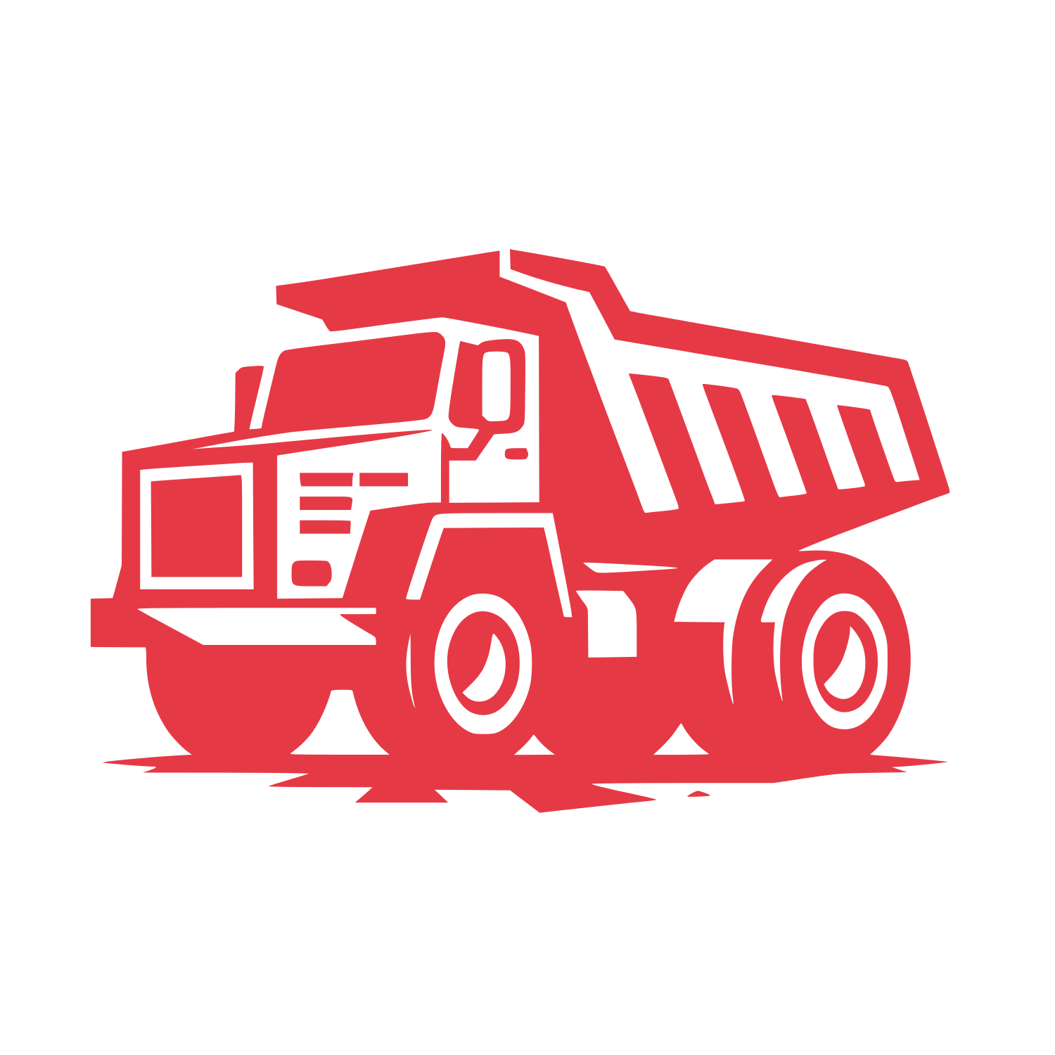 Dump Truck Logo #E63946