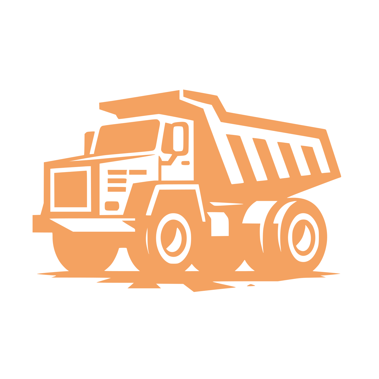 Dump Truck Logo #F4A261