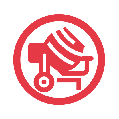 Cement Mixer Logo #E63946